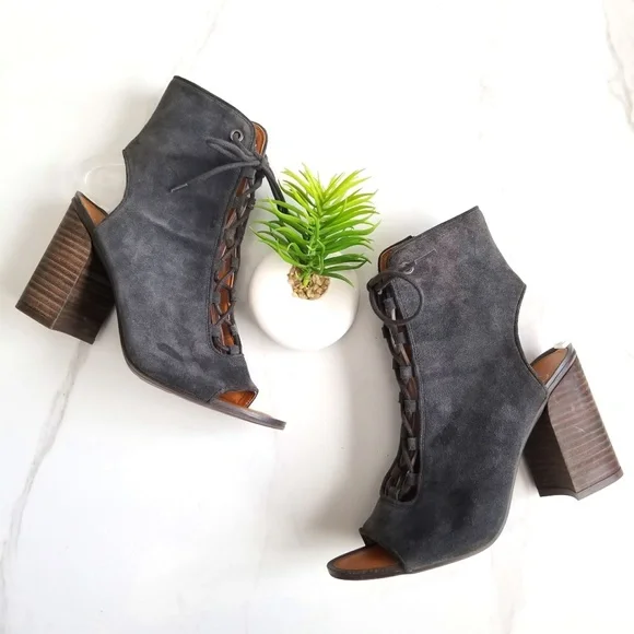 Franco sarto peep toe booties hotsell